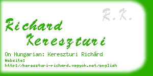 richard kereszturi business card